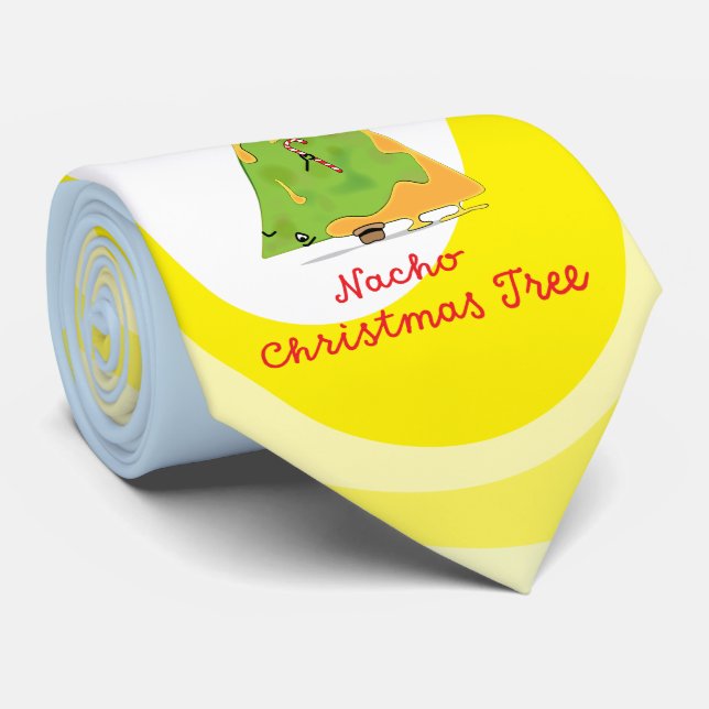 Nacho Christmas Tree Neck Tie (Rolled)