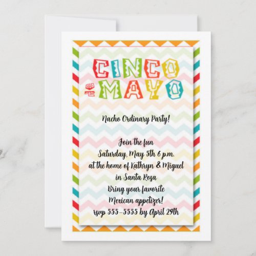 Nacho Ordinary Party Cinco de Mayo Party Invitation