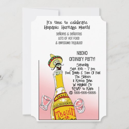 Nacho Ordinary Party Hispanic Heritage Month Party Invitation