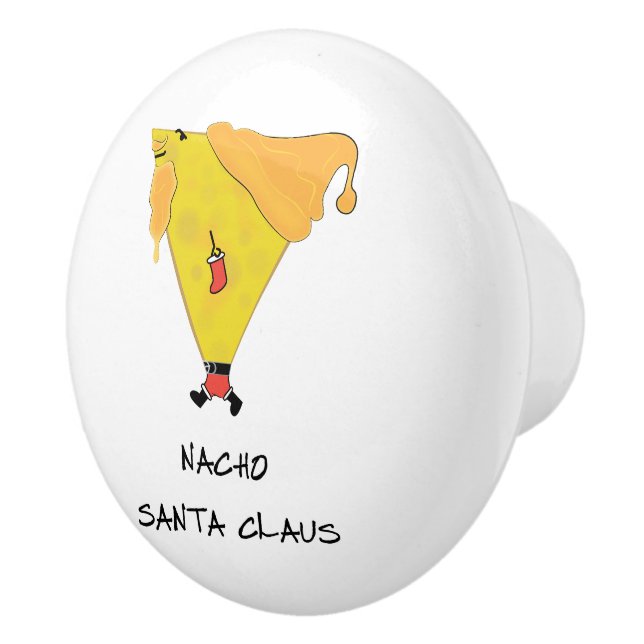 Nacho Santa Claus Ceramic Knob (Right)
