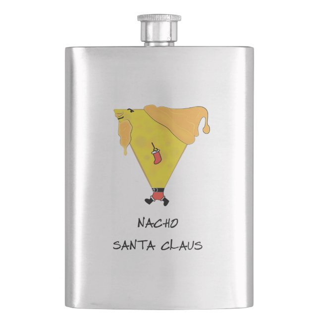 Nacho Santa Claus Flask (Front)
