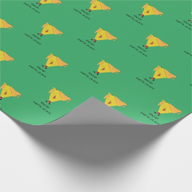 Nacho Santa Claus Wrapping Paper (Corner)