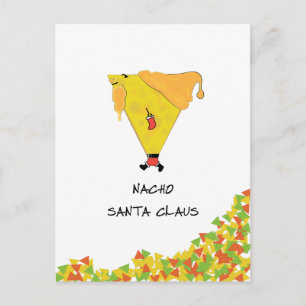 Nacho Santa with Chips Postcard