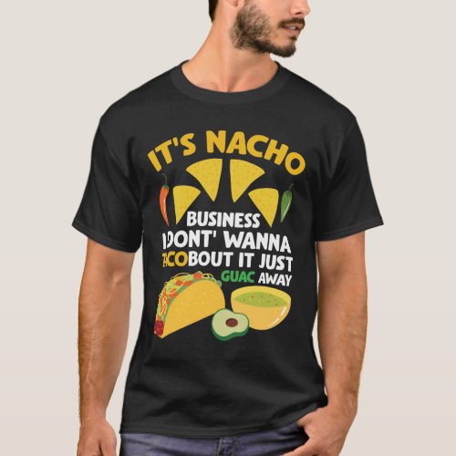 Nacho Taco Guacamole Dip Fast Food Cinco de Mayo T_Shirt
