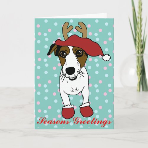 Nacho the Jack Russell Terrier Holiday Card