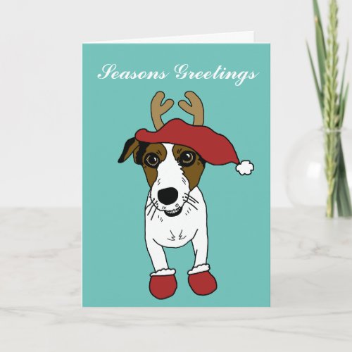 Nacho the Jack Russell Terrier Holiday Card