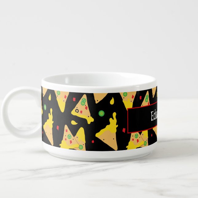 Nachos and Cheese Patterned Chili Bowl (Right)