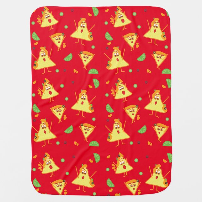Nachos!!! Baby Blanket (Front)