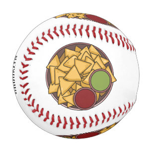 Nachos cartoon illustration baseball