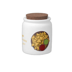 Nachos cartoon illustration candy jar