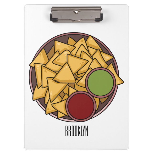 Nachos cartoon illustration  clipboard (Front)