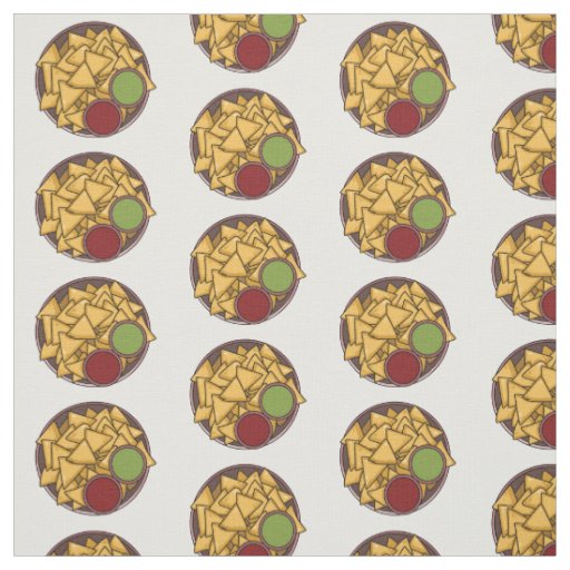 Nachos cartoon illustration fabric