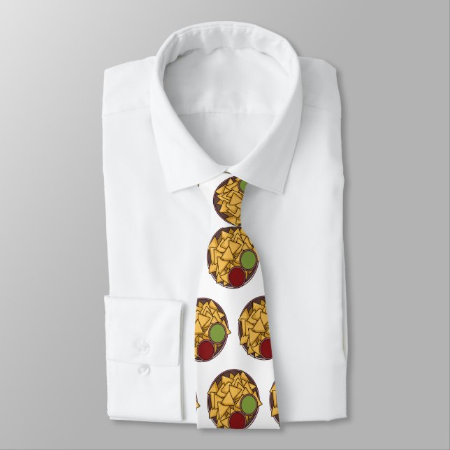 Nachos cartoon illustration  neck tie (Tied)