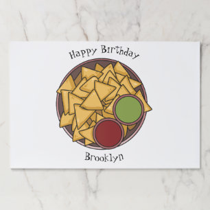 Nachos cartoon illustration paper pad