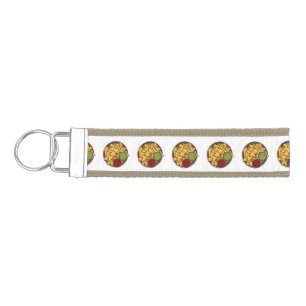 Nachos cartoon illustration  wrist keychain