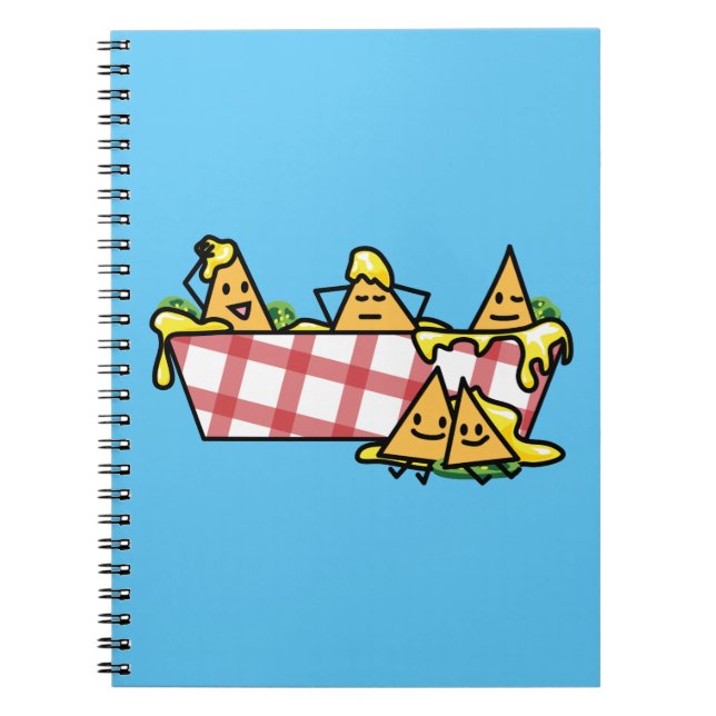 Nachos Melted Cheese Jalapeno Nacho tortilla chip Notebook (Front)