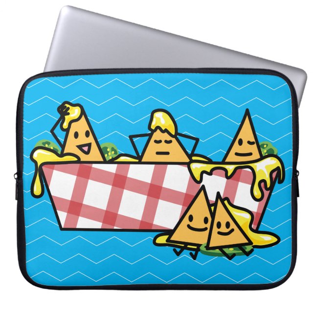 Nachos Melted Cheese Jalapeno Nacho tortilla chips Laptop Sleeve (Front)