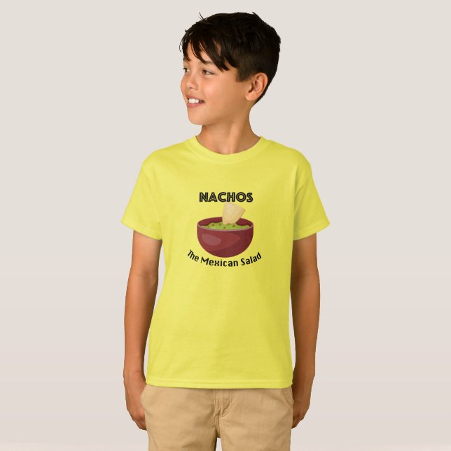 Nachos, The Mexican Salad - Kids' Basic T-Shirt (Front Full)