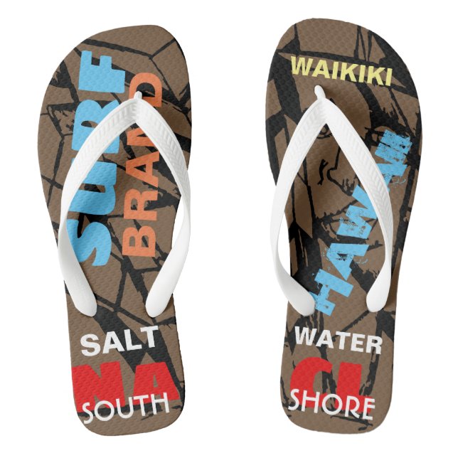 NaCL SURF WAIKIKI Flip Flops (Footbed)