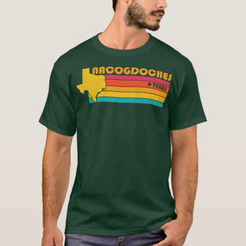 Nacogdoches Texas Vintage Distressed Souvenir T_Shirt