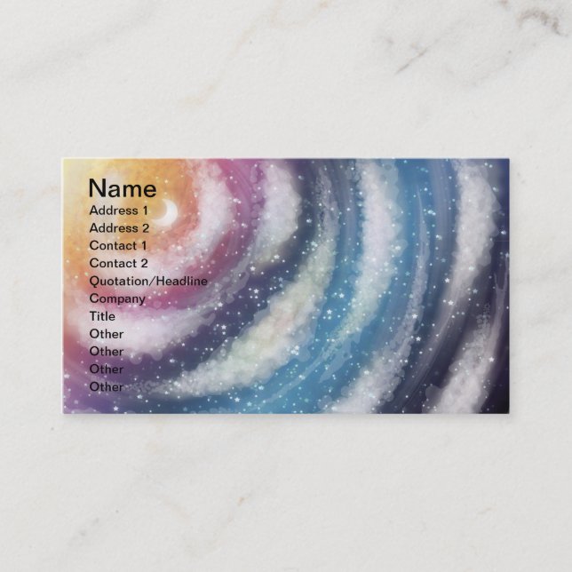 Nacreous Clouds Business Card (Front)