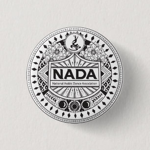 NADA TRIBAL STYLE 1.25" ROUND BADGE PINBACK BUTTON