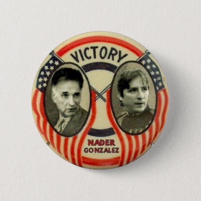 Nader and Gonzalez Button (Front)