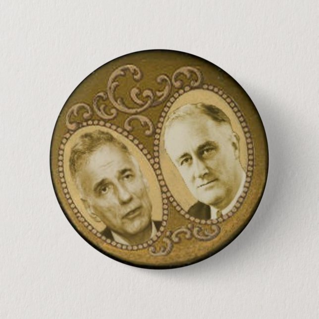 Nader/FDR Retro Button (Front)