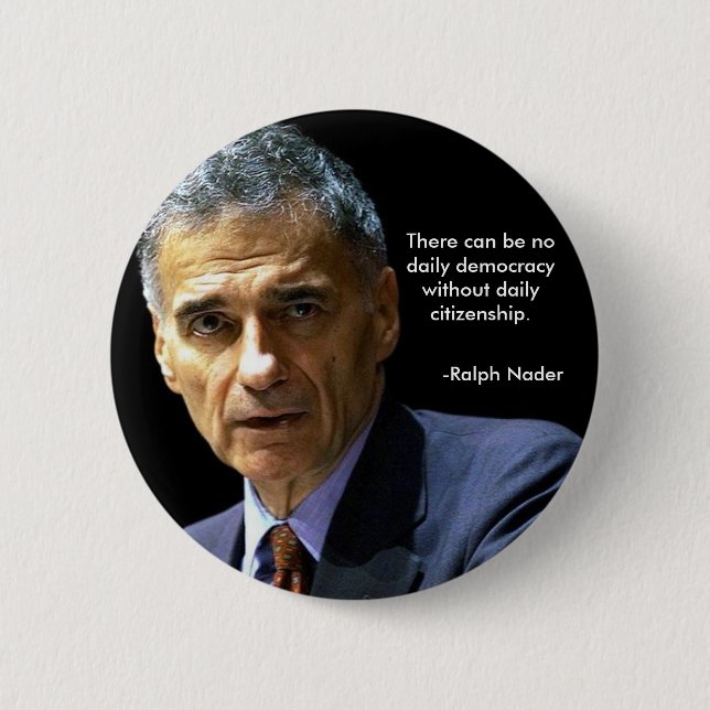 Nader Pinback Button (Front)