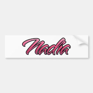 Nadia faded pink Aufkleber Sticker