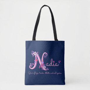 Embroidered Personalised Initials Tote Bag By Rock On Ruby