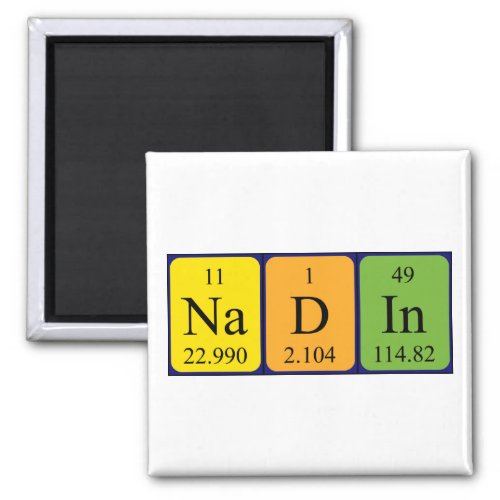 Nadin periodic table name magnet