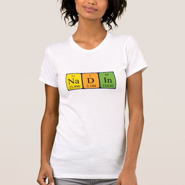 Nadin periodic table name shirt (Front)