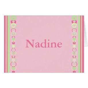 Nadine Modern Circles Custom Name Card