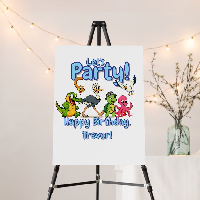 Nae Nae & Lulu Adventures Birthday Sign (In Situ (Stand))