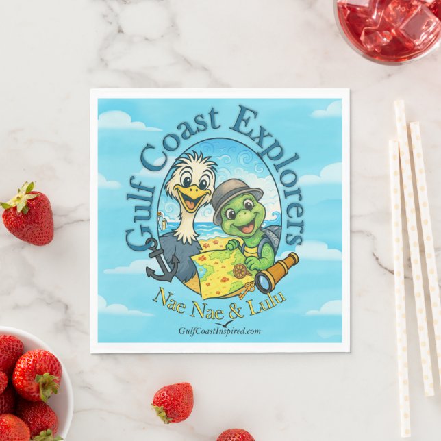 Nae Nae & Lulu Adventures Napkins (Insitu)