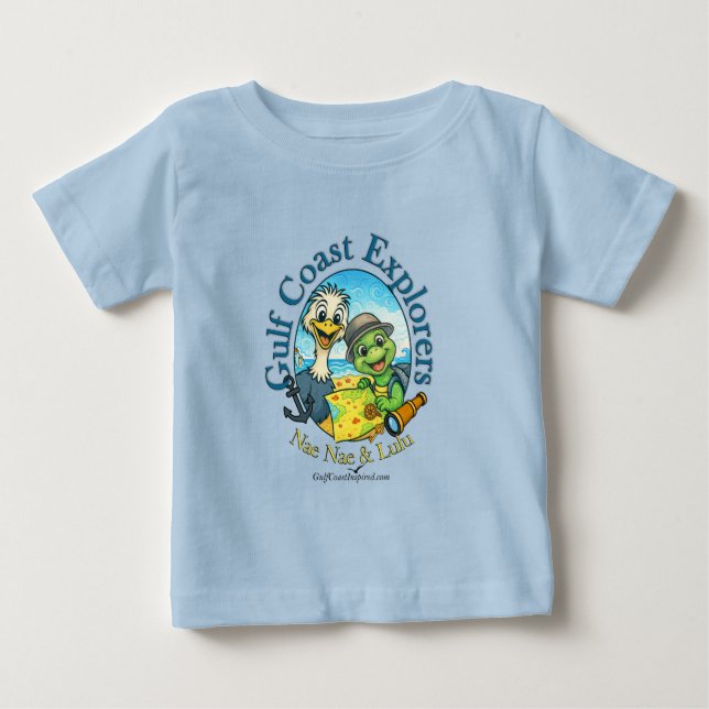 Nae Nae & Lulu Gulf Coast Explorers  Baby T-Shirt (Front)