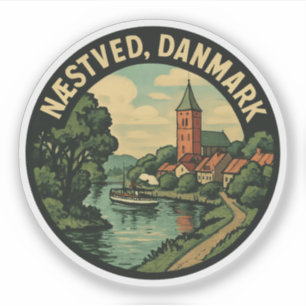 Næstved Denmark Church Sticker