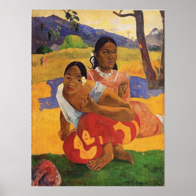 'Nafea Faa Ipoipo' - Paul Gauguin Print (Front)