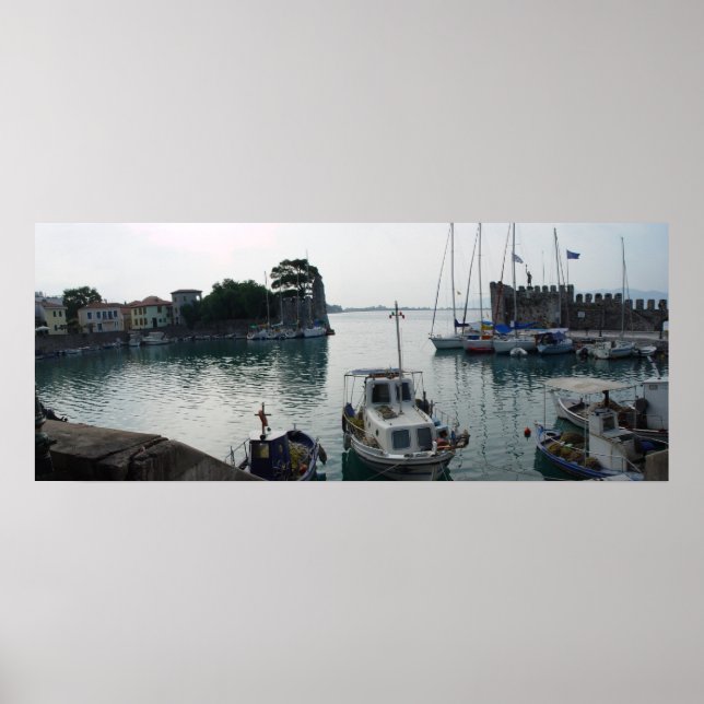 Nafpaktos' harbor poster (Front)