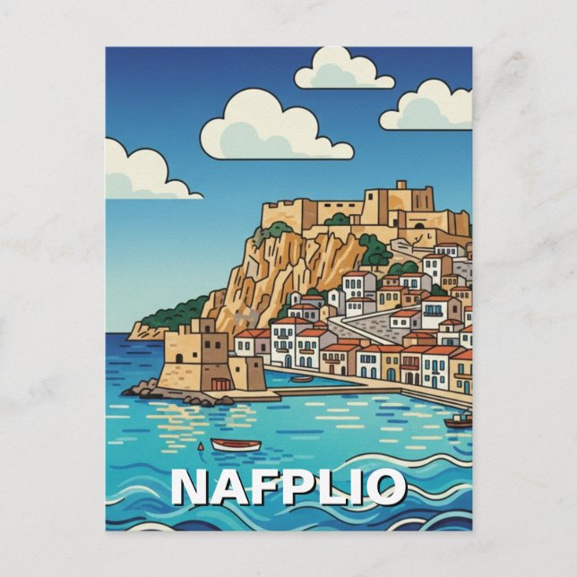 Nafplio Greece Travel Postcard (Front)