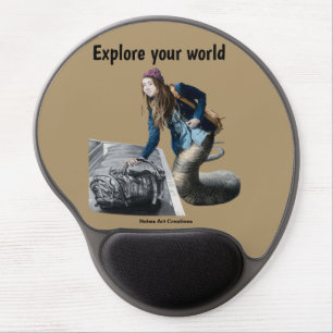 Naga Explorer World Travel Fantasy Gel Mouse Pad