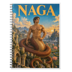 Naga, Gothic Fantasy Monster Notebook
