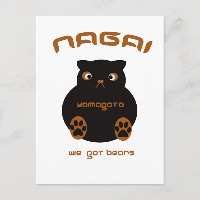 Nagai has bears postcard (Front)