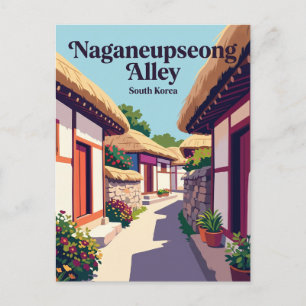 Naganeupseong Alley South Korea Postcard