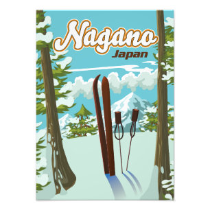 Nagano Japan Ski poster