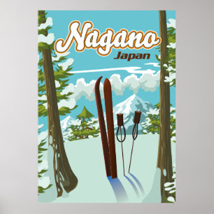 Nagano Japan Ski poster