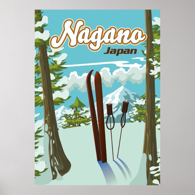 Nagano Japan Ski poster (Front)