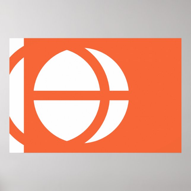 Nagano Prefecture, Japan flag Poster (Front)