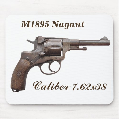 Nagant Revolver m1895 soviet russian ww2 mouse pad